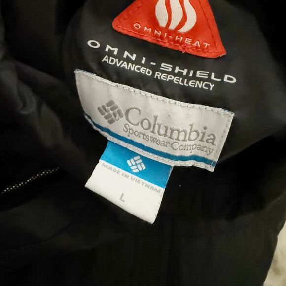 COLUMBIA | Mighty Lite Black Puffer Vest Zip Up Omni
Heat Logo | Size Large - Picture 3 of 6